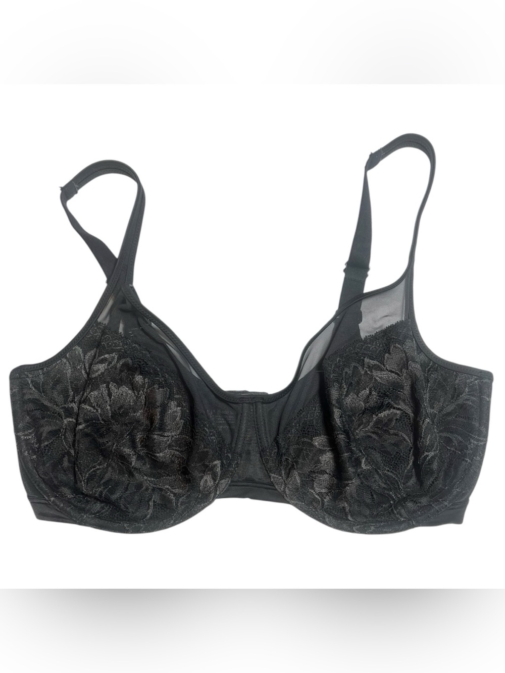 Bali black lace underwire bra size 36 DDD